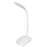 Touch Control LED Desk Table Lamp USB Battery Operated 3 Lighting Modes Flexible Angle for Children Student Dorm Bedroom - 45-Degree Angle
