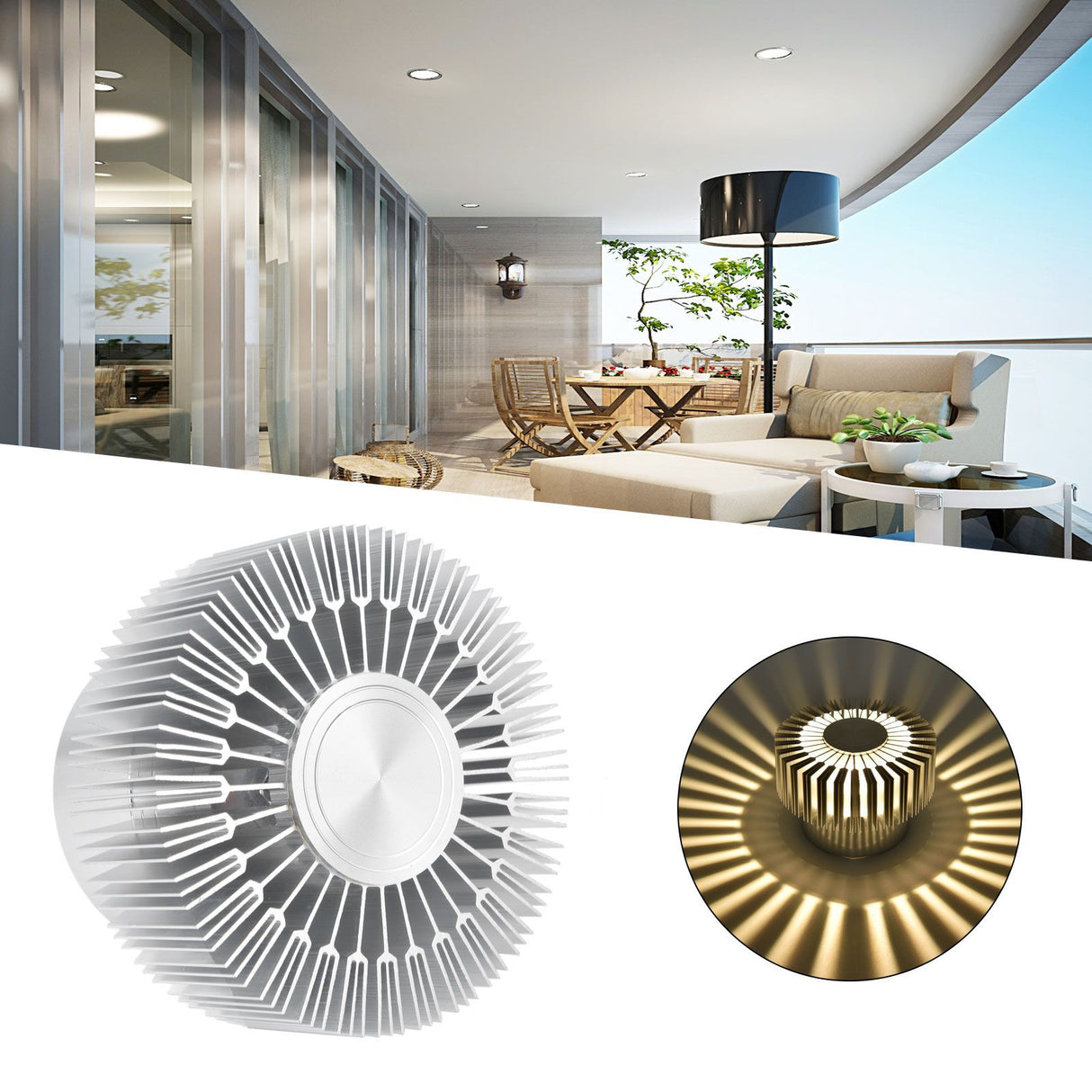 Ceiling Light 3W LED Sun Shaped Ceiling Astigmatism Light Bar Corridor Porch Decoration Ceiling LightHigh End Warm Light