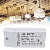 LED Transformer 18W 12VDC 1.5A Constant Current LED Driver for Cabinet Light DIY Lamp AC 85‑265V