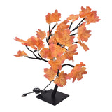 Fall Tree LED 24 Lights Warm Light Beads Romantic Style USB Power Supply Fall Light Up Thanksgiving Tree 5V - Rear View