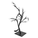 Cherry Blossoms Tree Lamp Plastic PVC Bonsai Light for Home Decoration USB Powered 24 LED - Front View