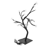Cherry Blossoms Tree Lamp Plastic PVC Bonsai Light for Home Decoration USB Powered 24 LED - Top-Down View