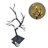 Cherry Blossoms Tree Lamp Plastic PVC Bonsai Light for Home Decoration USB Powered 24 LED