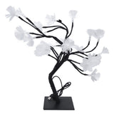 24LED Fiber Optic Tree Lamp USB Powered Simulation Flower Light for Household Decoration