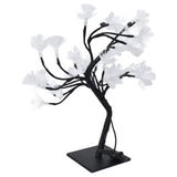 24LED Fiber Optic Tree Lamp USB Powered Simulation Flower Light for Household Decoration
