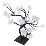 24LED Fiber Optic Tree Lamp USB Powered Simulation Flower Light for Household Decoration - Top-Down View
