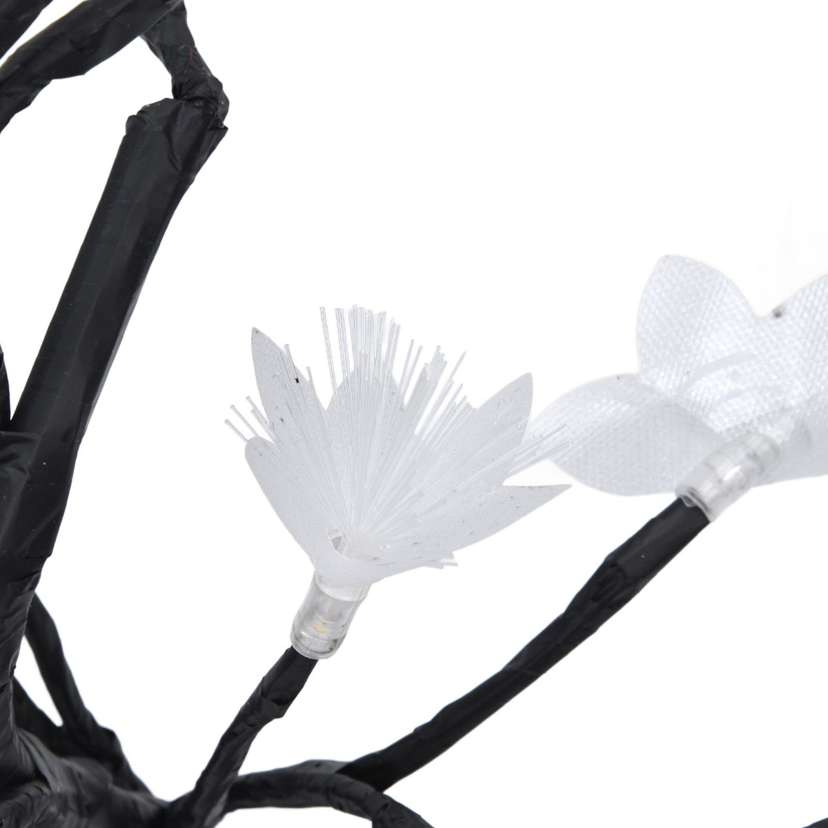 24LED Fiber Optic Tree Lamp USB Powered Simulation Flower Light for Household Decoration