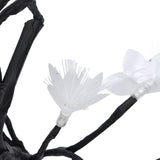 24LED Fiber Optic Tree Lamp USB Powered Simulation Flower Light for Household Decoration