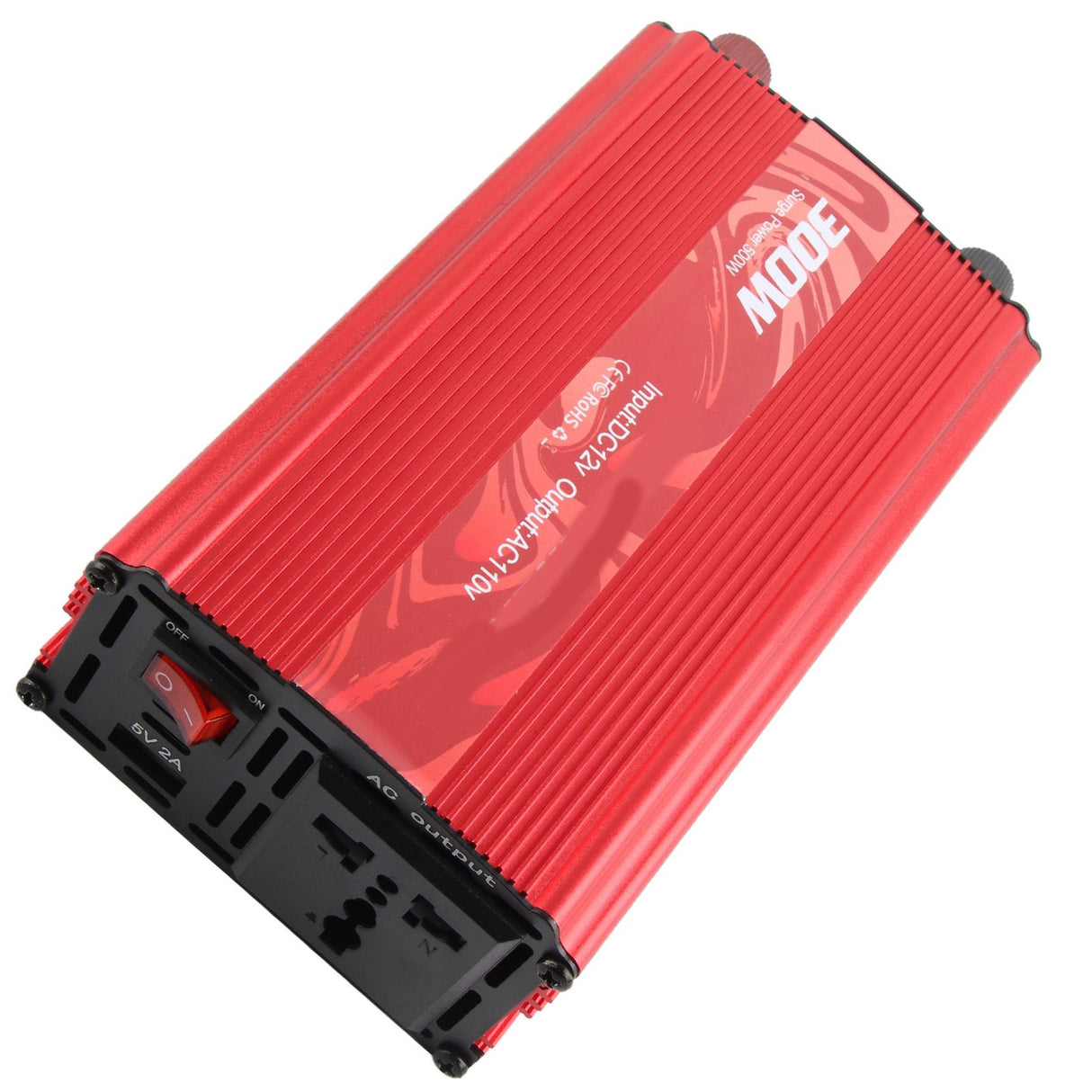 DC to AC Converter Aluminum Alloy Smart Repair Sine Wave Power Inverters 300W 12V to 110V