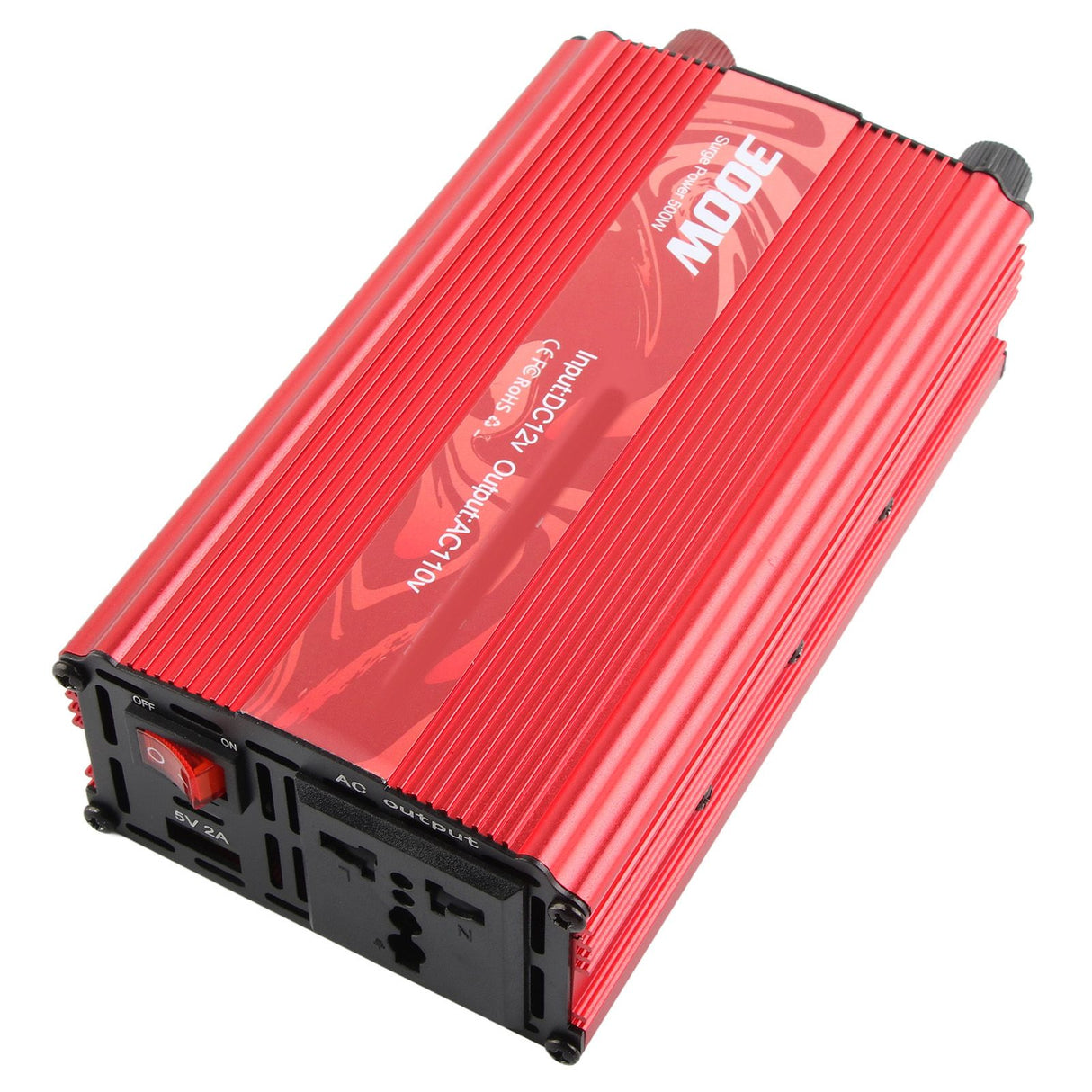 DC to AC Converter Aluminum Alloy Smart Repair Sine Wave Power Inverters 300W 12V to 110V