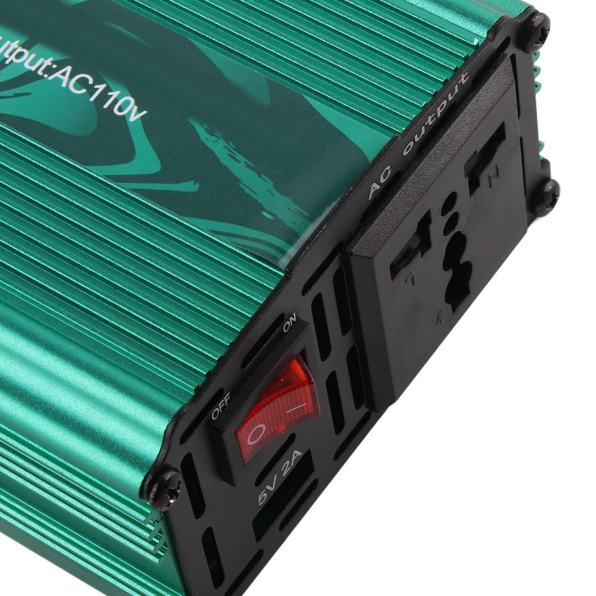 DC to AC Converter Aluminum Alloy Smart Repair Sine Wave Power Inverters 300W 12V to 110V Vert