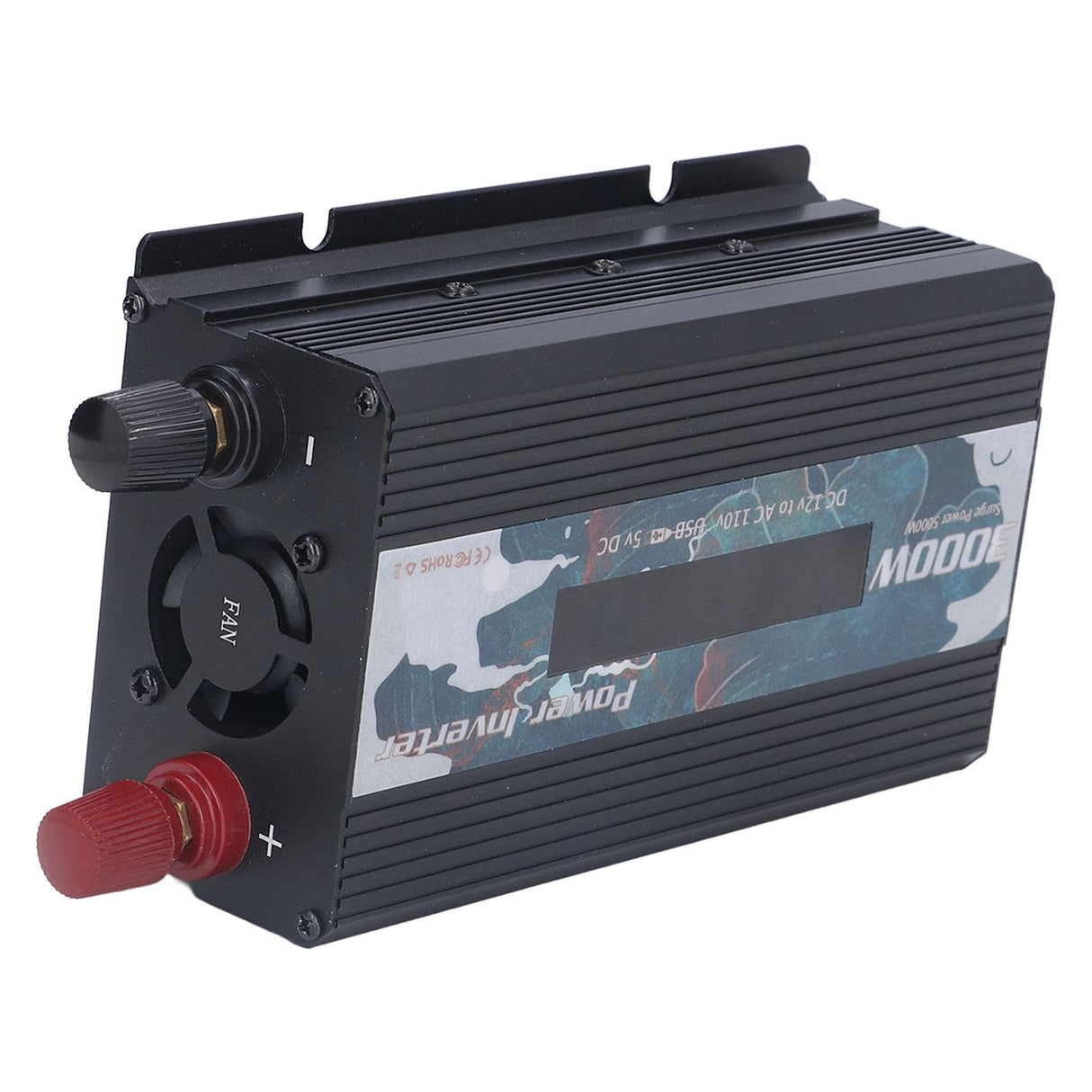 Pure Sine Wave Inverter DC 12V to AC 110V Multifunctional Power Battery Converter for Electrical ApplianceBlack