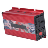 Pure Sine Wave Inverter DC 12V to AC 110V Multifunctional Power Battery Converter for Electrical ApplianceRed