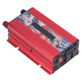 Pure Sine Wave Inverter DC 12V to AC 110V Multifunctional Power Battery Converter for Electrical ApplianceRed