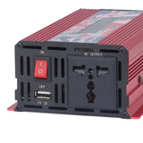 Pure Sine Wave Inverter DC 12V to AC 110V Multifunctional Power Battery Converter for Electrical ApplianceRed