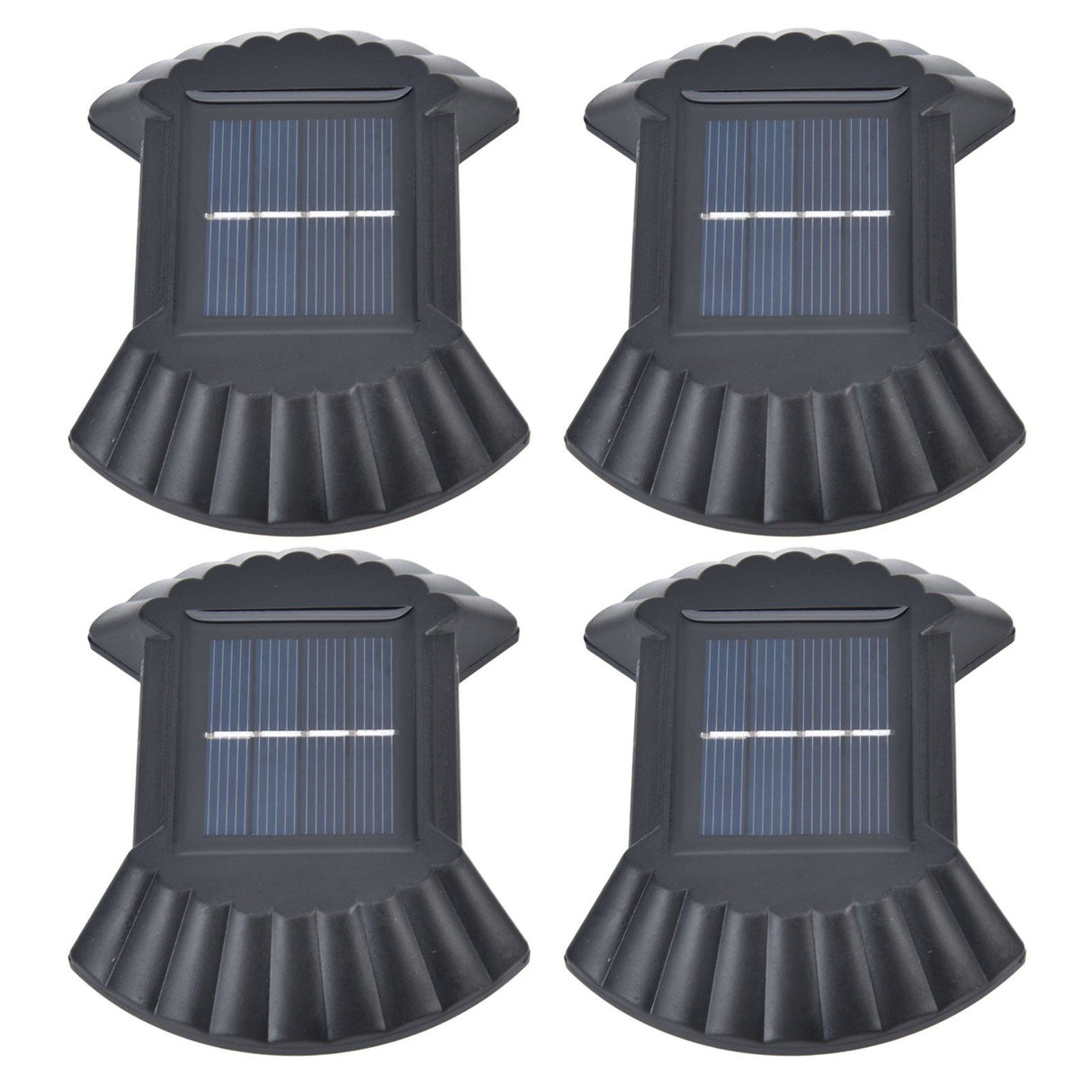 4 Sets Solar Wall Light Waterproof Multifunctional LED Solar Wall Light for Patio Yard Garden Outdoor DrivewayWhite Light