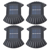 4 Sets Solar Wall Light Waterproof Multifunctional LED Solar Wall Light for Patio Yard Garden Outdoor DrivewayWhite Light