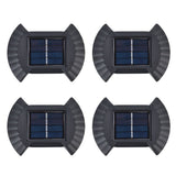4 Sets Solar Wall Light Waterproof Multifunctional LED Solar Wall Light for Patio Yard Garden Outdoor DrivewayWhite Light