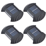 4 Sets Solar Wall Light Waterproof Multifunctional LED Solar Wall Light for Patio Yard Garden Outdoor DrivewayWhite Light