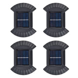 4 Sets Solar Wall Light Waterproof Multifunctional LED Solar Wall Light for Patio Yard Garden Outdoor DrivewayWhite Light