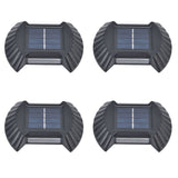 4 Sets Solar Wall Light Waterproof Multifunctional LED Solar Wall Light for Patio Yard Garden Outdoor DrivewayWhite Light