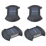 4 Sets Solar Wall Light Waterproof Multifunctional LED Solar Wall Light for Patio Yard Garden Outdoor DrivewayWhite Light - Extra Image
