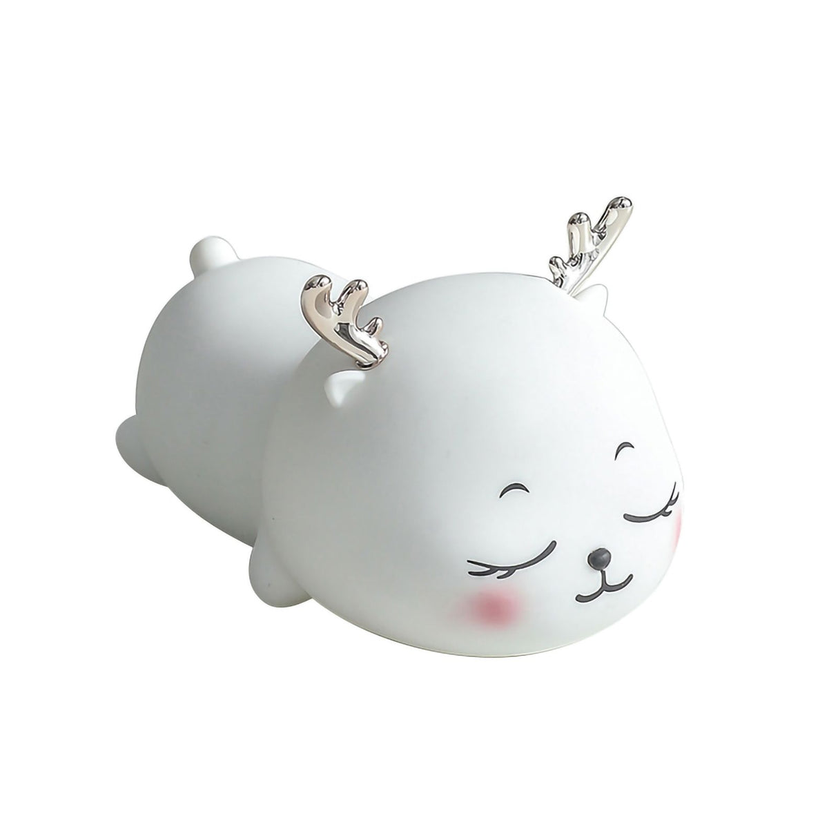 1.5W Silicone Night Light Cute Deer Shape Portable Children Lamp with Tap Control Smart Timing