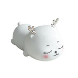 1.5W Silicone Night Light Cute Deer Shape Portable Children Lamp with Tap Control Smart Timing