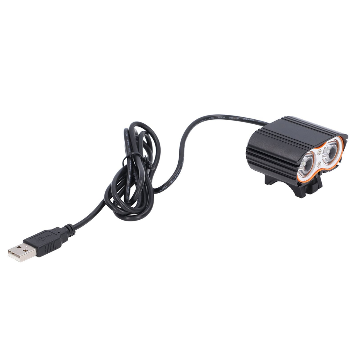 LED Bike Headlamp Aluminum Alloy Super Bright Bicycle Light for Road Racing USB Powered