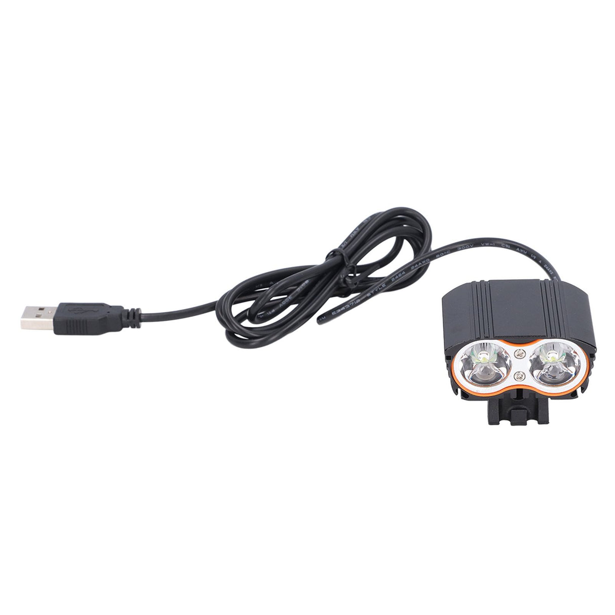 LED Bike Headlamp Aluminum Alloy Super Bright Bicycle Light for Road Racing USB Powered