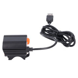 LED Bike Headlamp Aluminum Alloy Super Bright Bicycle Light for Road Racing USB Powered