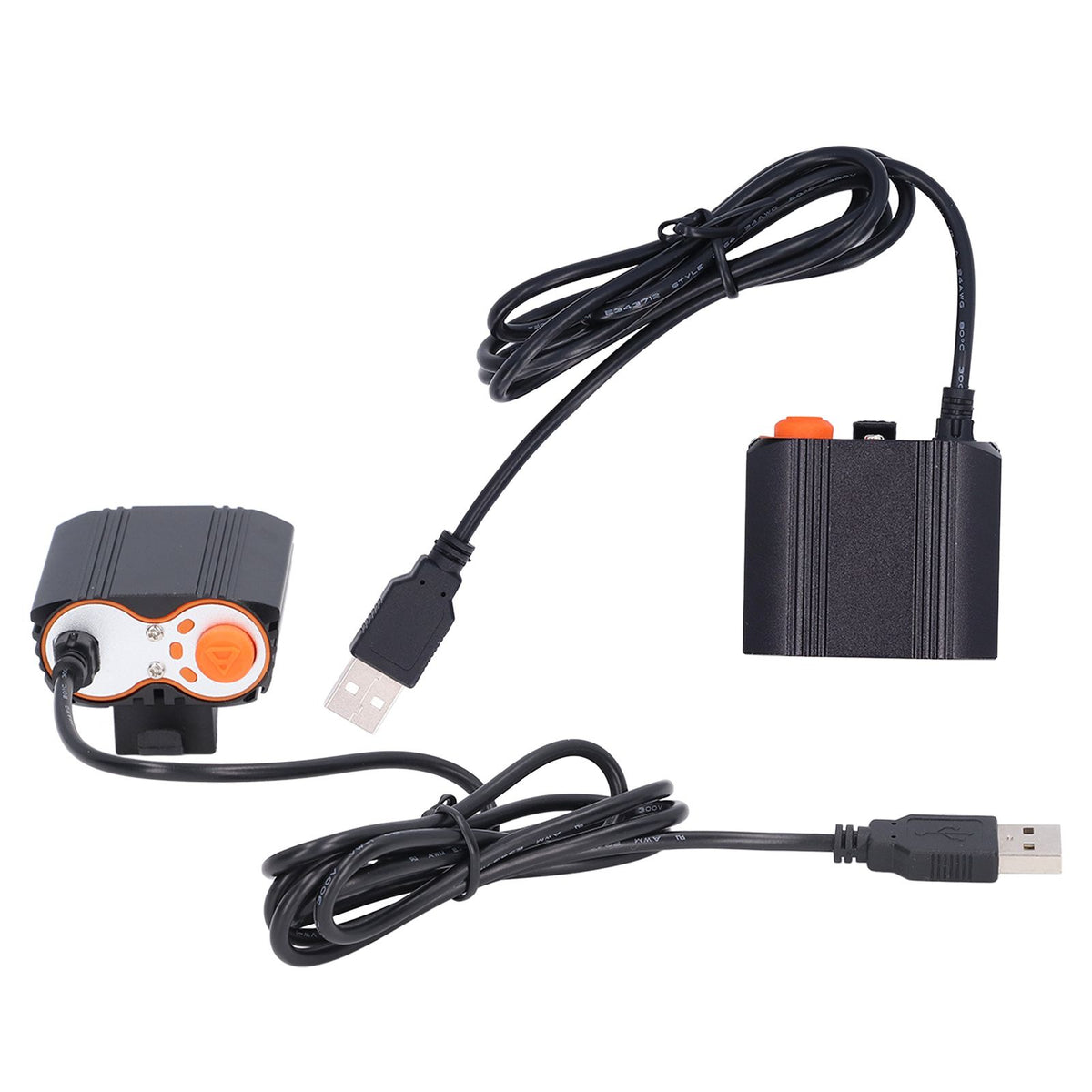LED Bike Headlamp Aluminum Alloy Super Bright Bicycle Light for Road Racing USB Powered