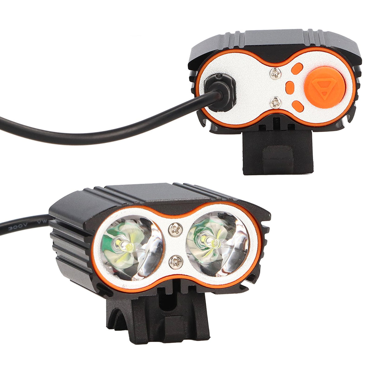 LED Bike Headlamp Aluminum Alloy Super Bright Bicycle Light for Road Racing USB Powered