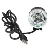 Bike Headlight LED Bicycle Front Head Light Super Bright USB Power Supply for Cycling - Front View