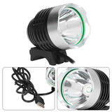 Bike Headlight LED Bicycle Front Head Light Super Bright USB Power Supply for Cycling - Low Angle