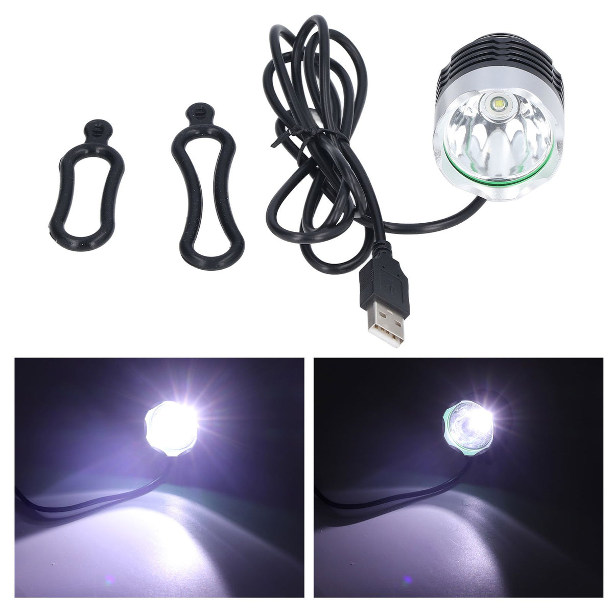 Bike Headlight LED Bicycle Front Head Light Super Bright USB Power Supply for Cycling