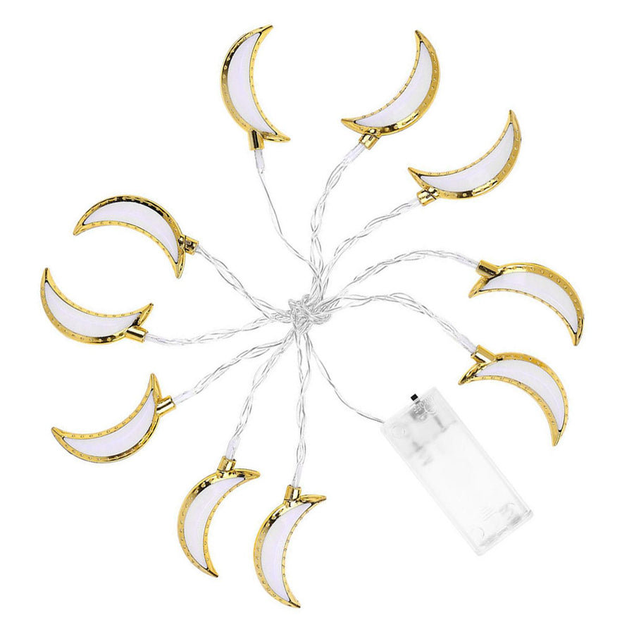 1.5M 10LED Moon String Light Ramadan Eid String Light Festival Decoration Light for Wedding Party