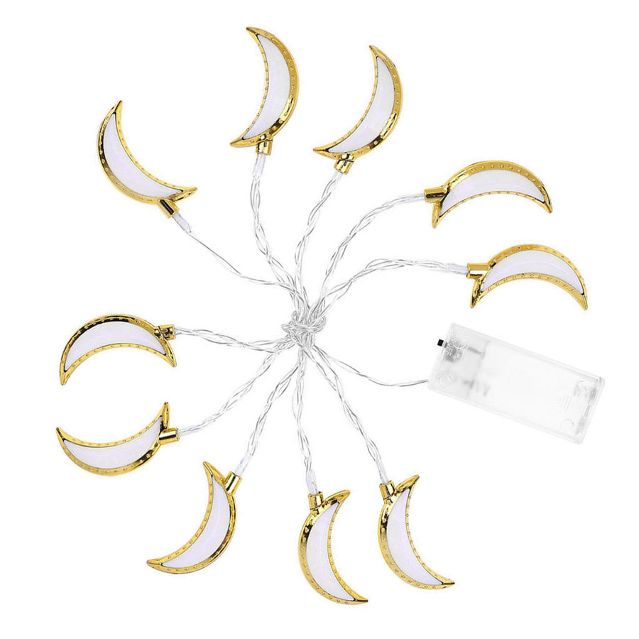 1.5M 10LED Moon String Light Ramadan Eid String Light Festival Decoration Light for Wedding Party