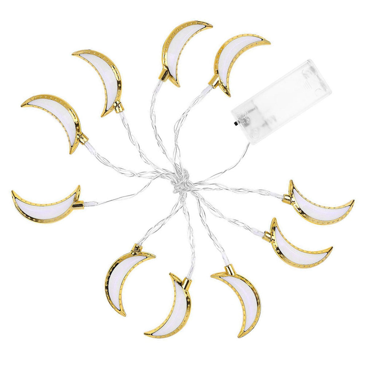 1.5M 10LED Moon String Light Ramadan Eid String Light Festival Decoration Light for Wedding Party