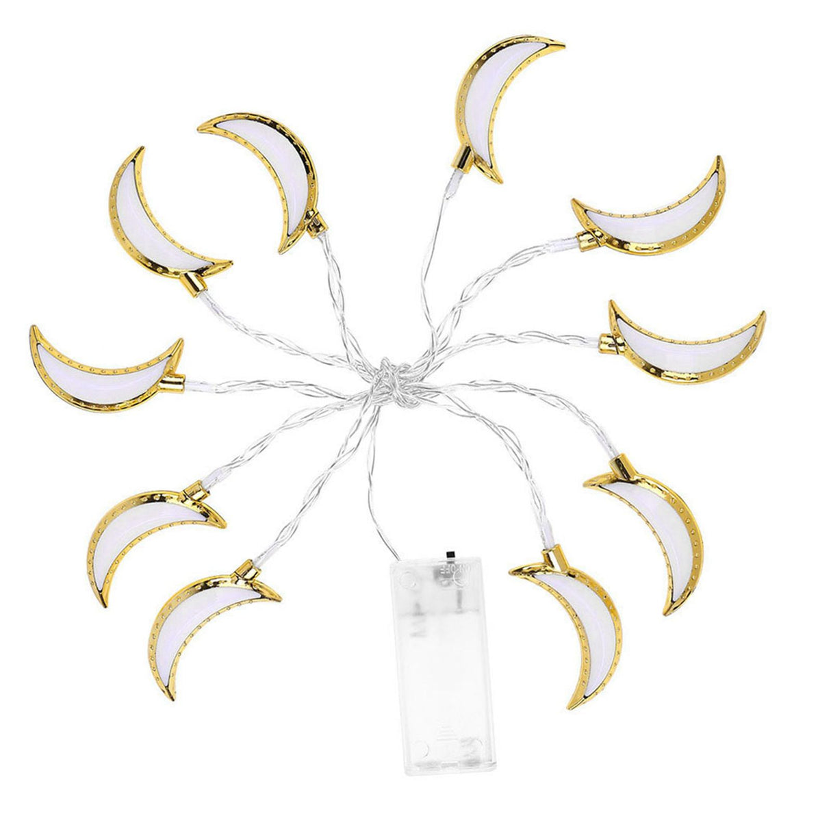 1.5M 10LED Moon String Light Ramadan Eid String Light Festival Decoration Light for Wedding Party