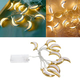 1.5M 10LED Moon String Light Ramadan Eid String Light Festival Decoration Light for Wedding Party