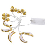 1.5M 10LED Ramadan Light Moon Shaped Festival String Light Decorative Lamp for Party Bedroom Birthday