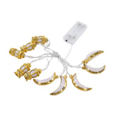 1.5M 10LED Ramadan Light Moon Shaped Festival String Light Decorative Lamp for Party Bedroom Birthday - Extra Image