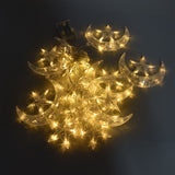 Star Moon String Lights 3.3yd 126LED Decorative String Lights for Ramadan Festival Wedding Party Home Terrace Window Garden