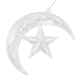 Star Moon String Lights 3.3yd 126LED Decorative String Lights for Ramadan Festival Wedding Party Home Terrace Window Garden