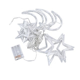 Star Moon Curtain String Lights Romantic Ambience 2 Lighting Modes 126 LED Ramadan Curtain Lights for Weddings Birthdays