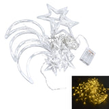 Star Moon Curtain String Lights Romantic Ambience 2 Lighting Modes 126 LED Ramadan Curtain Lights for Weddings Birthdays