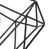 Ceiling Light Cage Guard Cover with Lamp Holder Base Vintage Industrial Style for E27 Bulbs