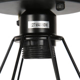 Ceiling Light Cage Guard Cover with Lamp Holder Base Vintage Industrial Style for E27 Bulbs - Extra Image