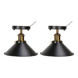 E27 Ceiling Light Industrial Black Wrought Iron Ceiling Lamp for Farm Kitchen Corridor 85‑240V